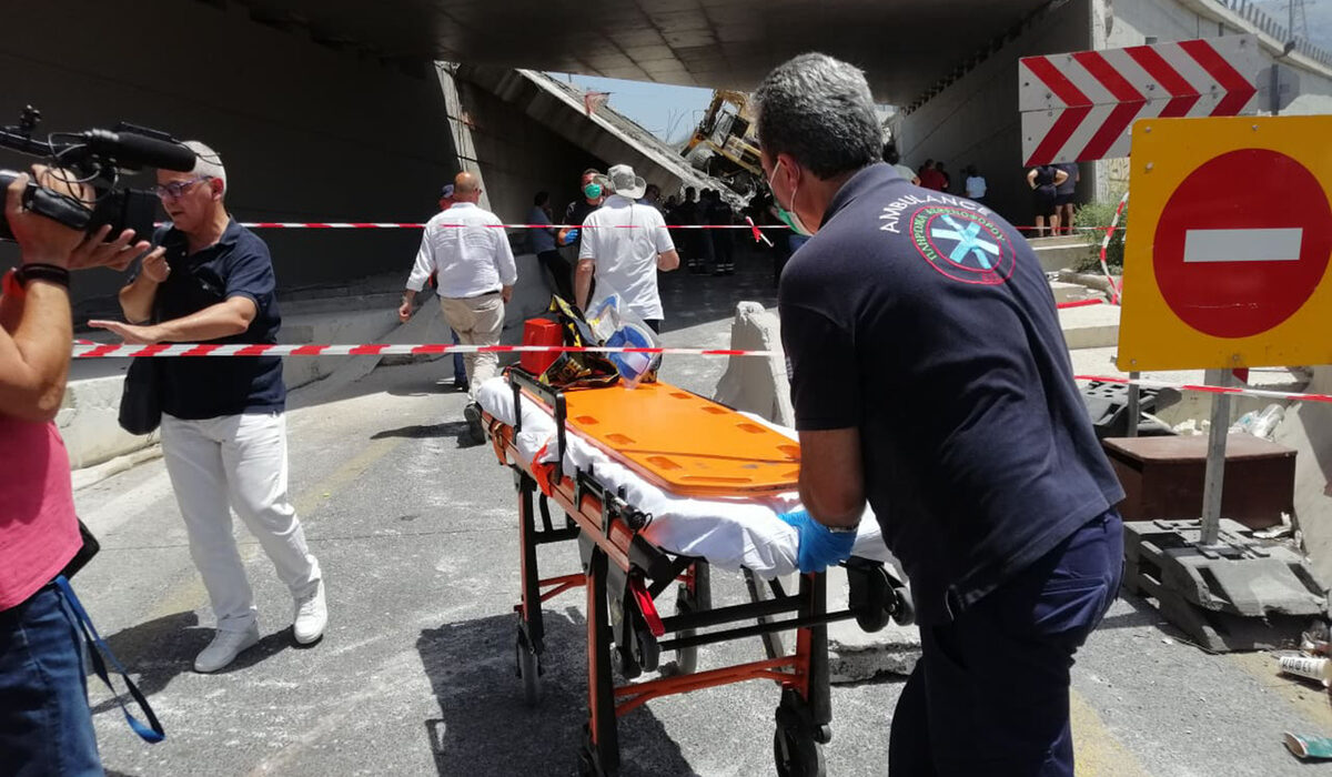 Κατάρρευση γέφυρας στην Πάτρα: Ένας νεκρός και 12 τραυματίες – Σε σοβαρή κατάσταση οι 4