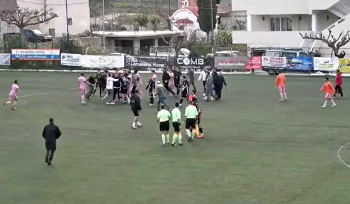 Άγρια επεισόδια σε ποδοσφαιρικό αγώνα στα Ζωνιανά