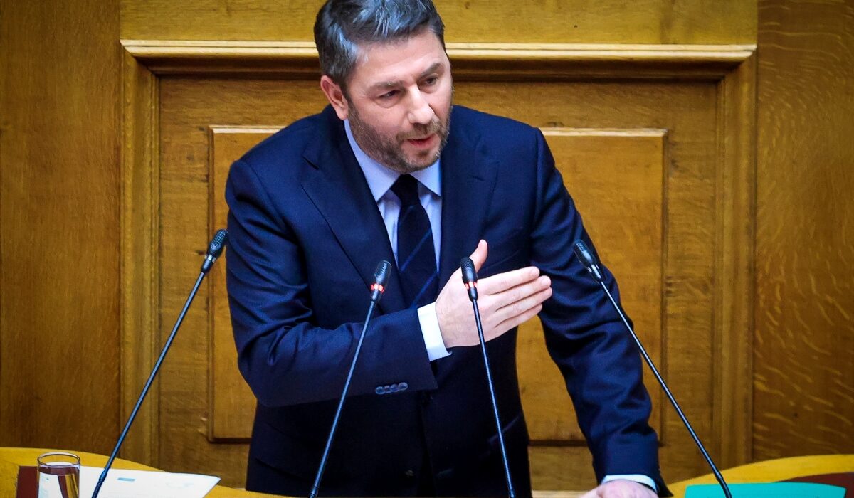 Ο Νίκος Ανδρουλάκης στη Βουλή