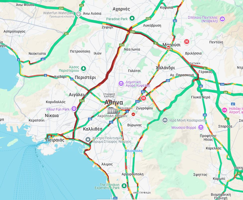 Κίνηση στους δρόμους