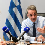 Ο Κυριάκος Μητσοτάκης στο υπουργείο Μετανάστευσης και Ασύλου