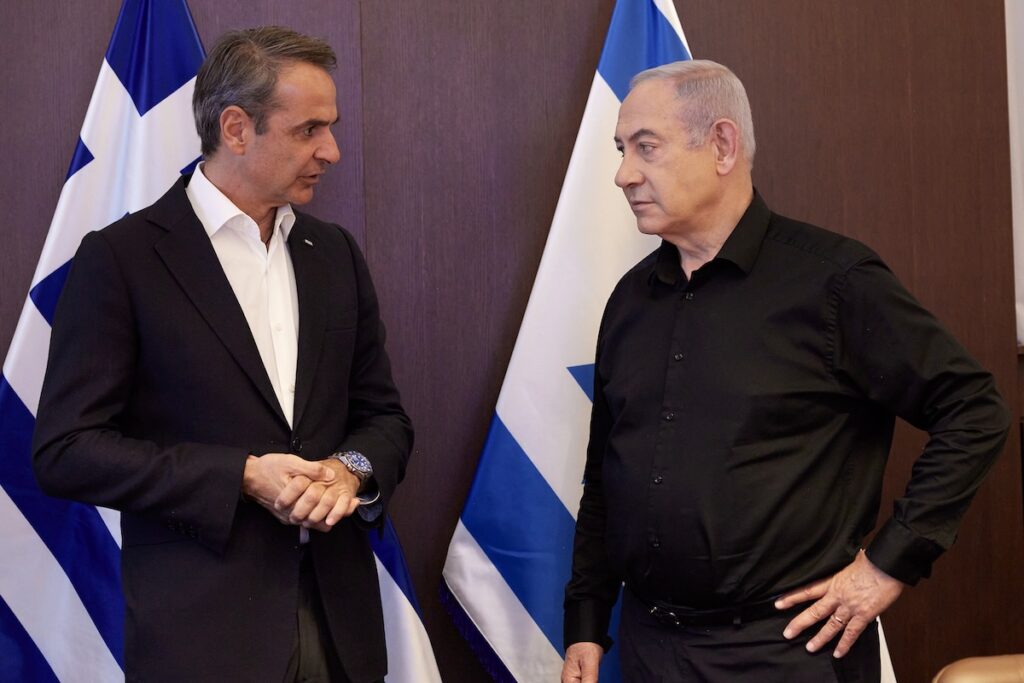 Ο Κυριάκος Μητσοτάκης και ο Μπενιαμίν Νετανιάχου