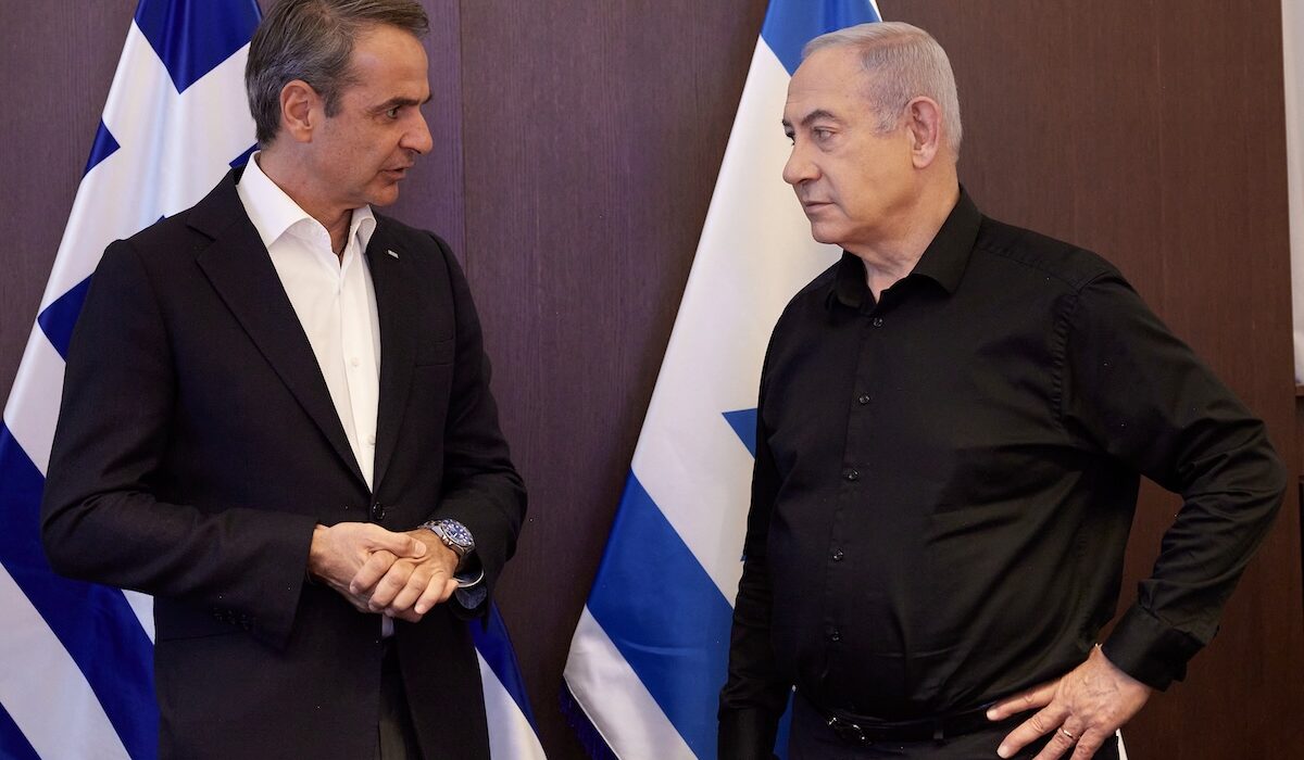 Ο Κυριάκος Μητσοτάκης και ο Μπενιαμίν Νετανιάχου