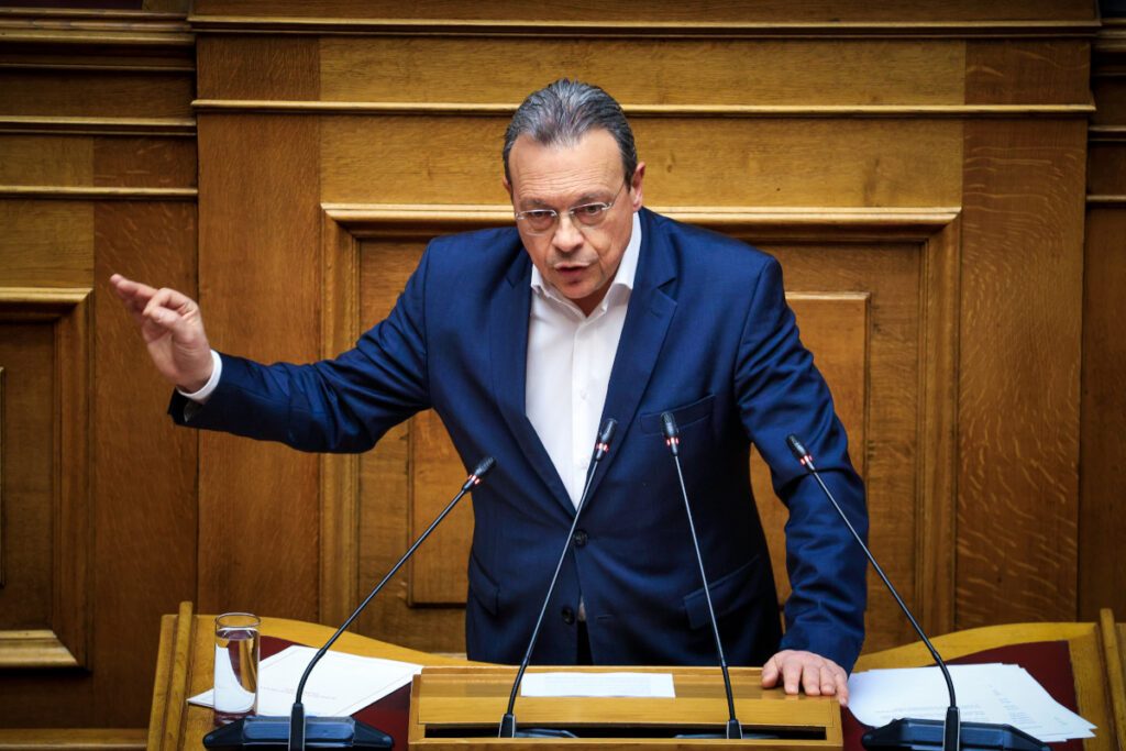 Ο πρόεδρος του ΣΥΡΙΖΑ, Σωκράτης Φάμελλος, στη Βουλή, στη συζήτηση για την πρόταση δυσπιστίας