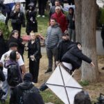Συλλαλητήριο στην πόλη Κότσανι για την τραγωδία σε κλαμπ στη Βόρεια Μακεδονία, 17 Μαρτίου 2025