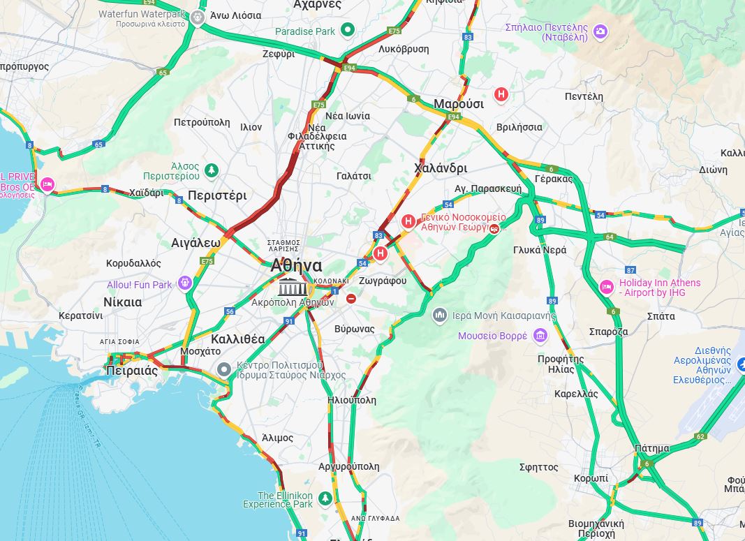Κίνηση στους δρόμους