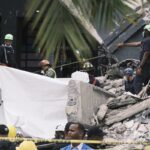 Συνεργεία στα συντρίμμια ενός κλαμπ στη Δομινικανή Δημοκρατία, 9 Απριλίου 2025
