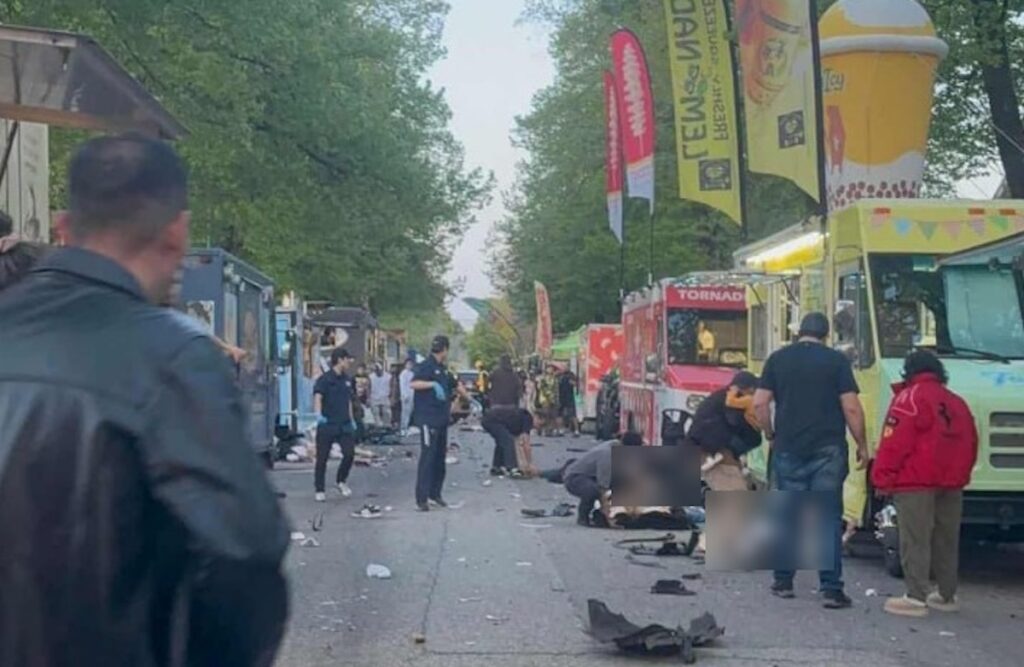 Αυτοκίνητο έπεσε πάνω σε πλήθος στο Βανκούβερ του Καναδά, 26 Απριλίου 2025