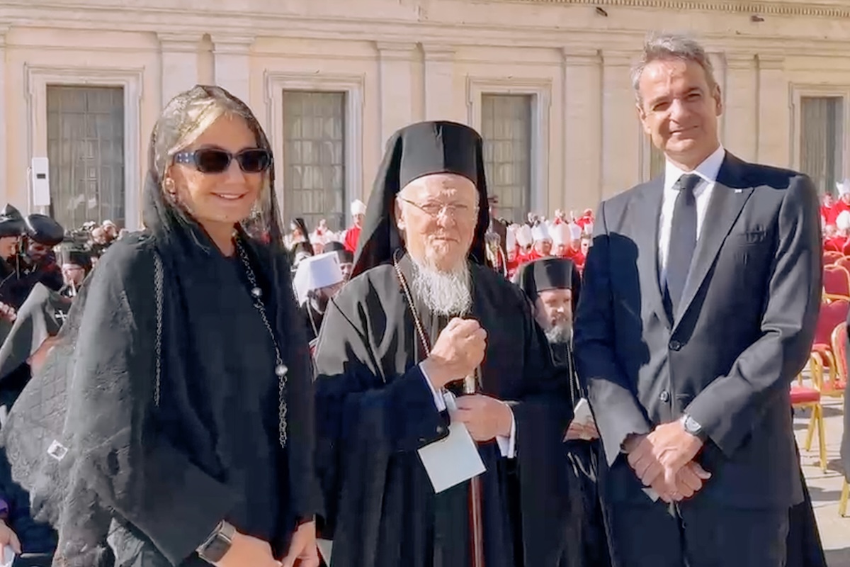 Ο Κυριάκος Μητσοτάκης στην κηδεία του Πάπα Φραγκίσκου, 26 Απριλίου 2025
