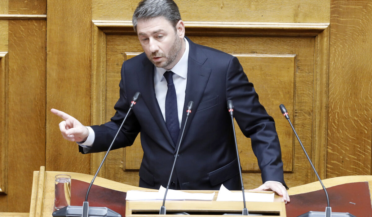 Ο Νίκος Ανδρουλάκης σε ομιλία του στη Βουλή