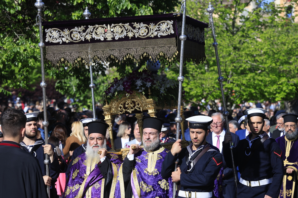 Λιτανεία στον Άγιο Σπυρίδωνα Κέρκυρα