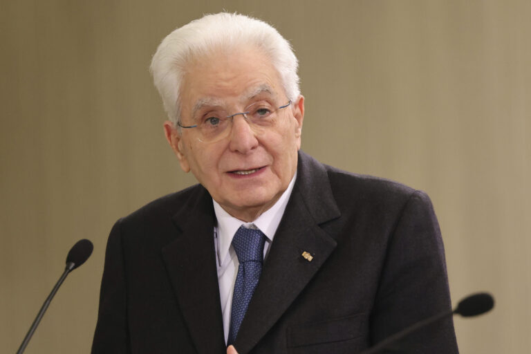 Ο πρόεδρος της Ιταλίας, Σέρτζιο Ματαρέλα