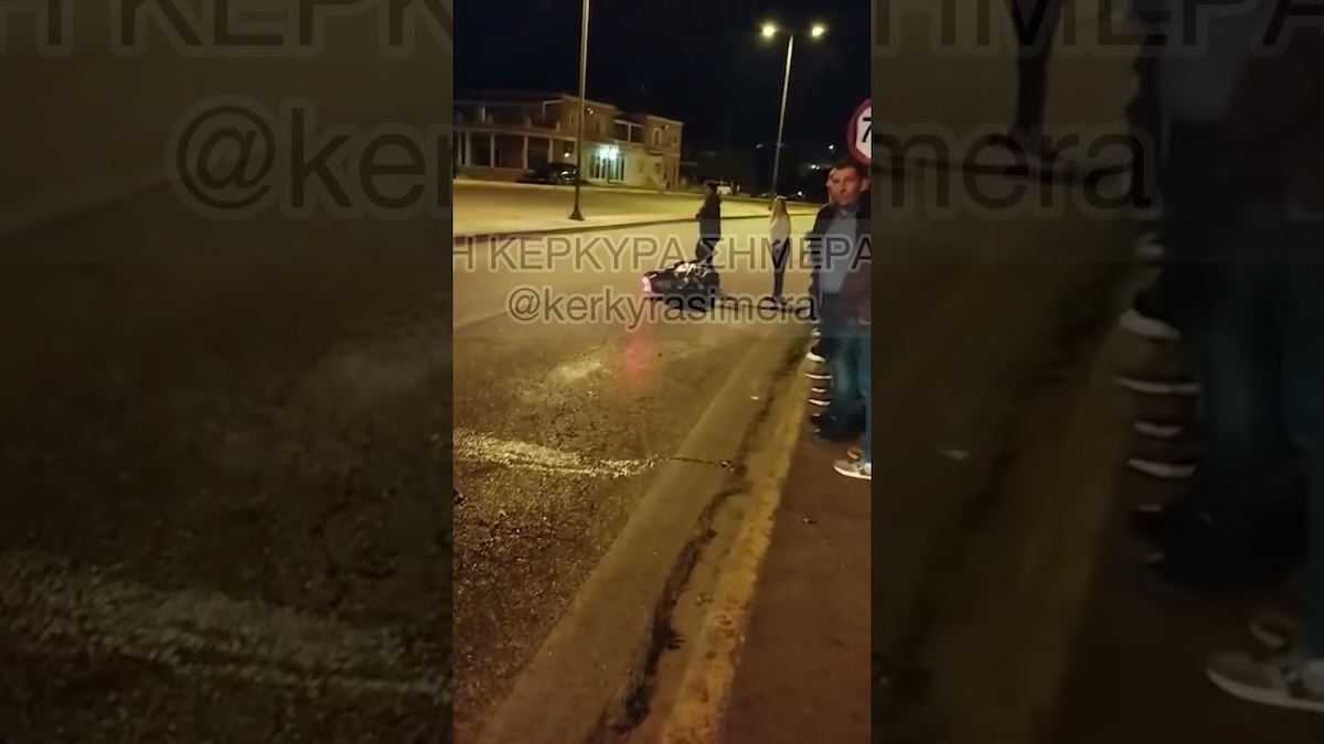 Τροχαίο δυστύχημα στην Κέρκυρα με δύο μηχανές, 5 Απριλίου 2025