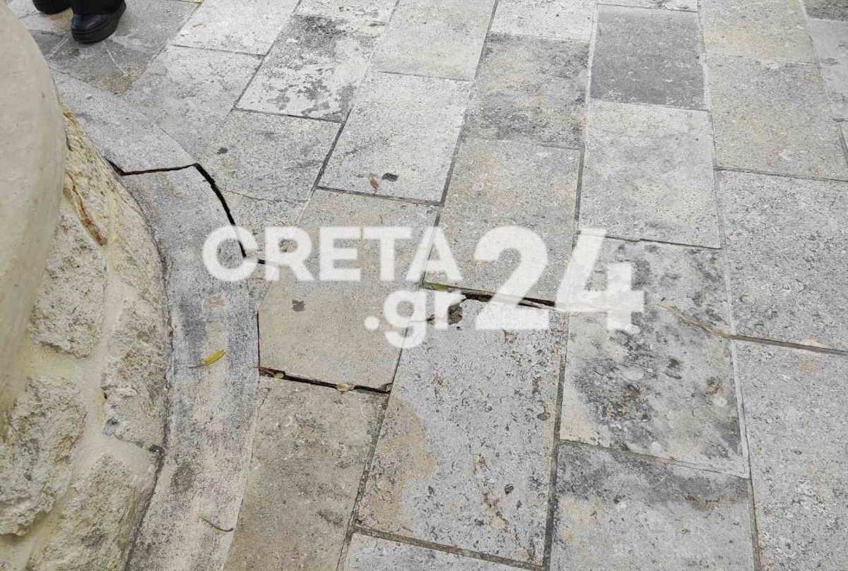 Ρωγμές στις Βούτες Ηρακλείου Κρήτης, Απρίλιος 2025