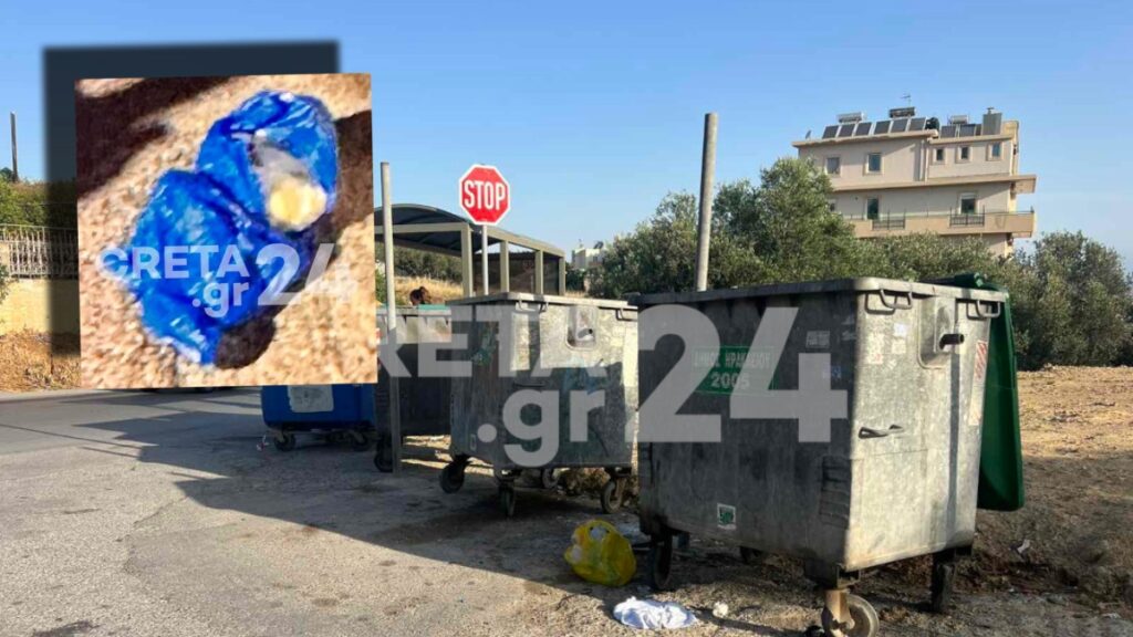 Ηράκλειο: Στη ΜΕΘ το βρέφος που βρέθηκε στα σκουπίδια - Πώς «καρφώθηκε» η μητέρα