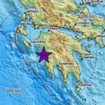 Σεισμός στην Ηλεία 16χλμ από τη Ζαχάρω, σύμφωνα με το Ευρωμεσογειακό Ινστιτούτο