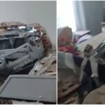 Θεσσαλονίκη: Αυτοκίνητο γκρέμισε τοίχο σπιτιού και «μπούκαρε» σε σαλόνι (βίντεο)
