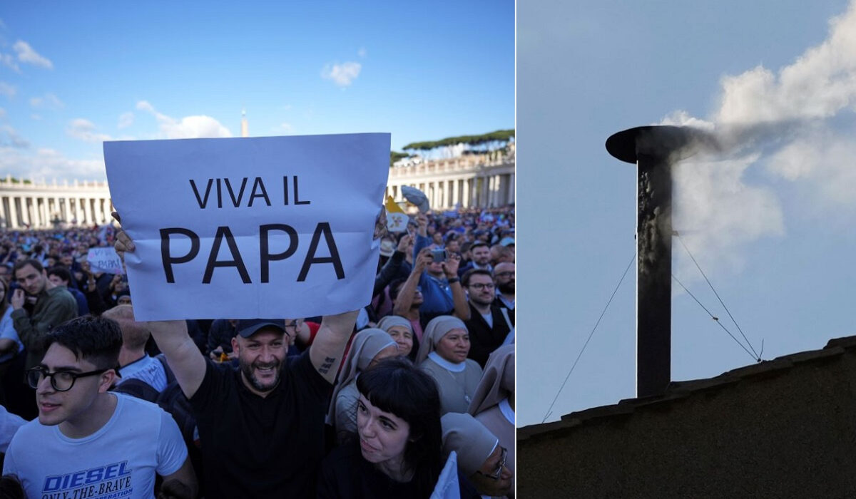 «Habemus Papam» – Λευκός καπνός στην τέταρτη ψηφοφορία, η Καθολική Εκκλησία έχει νέο Πάπα (LIVE εικόνα)
