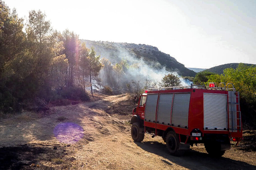 Φωτιά στην Εύβοια Πυροσβεστική
