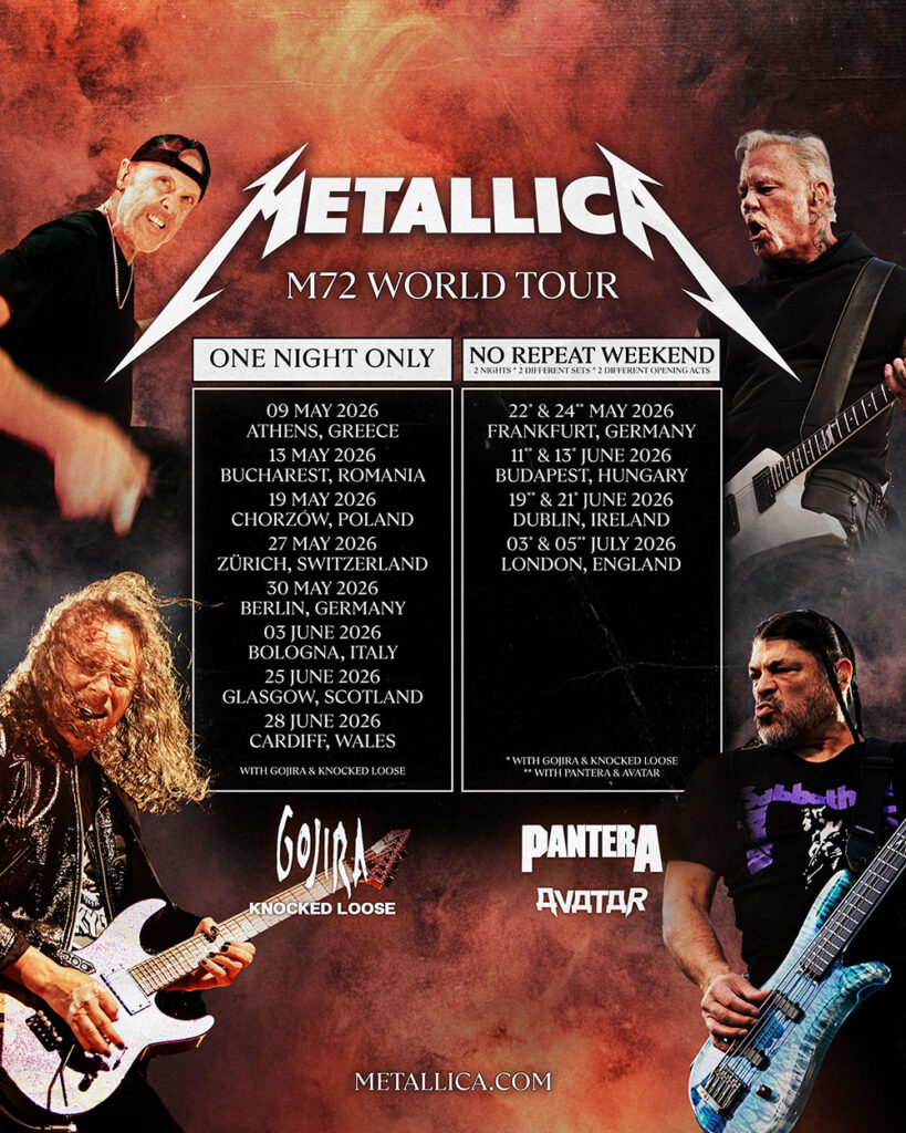 Οι Metallica έρχονται στην Ελλάδα το 2026 – Πότε βγαίνουν τα εισιτήρια