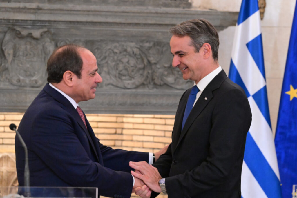 Συνάντηση Κυριάκου Μητσοτάκη με Αμπντέλ Φατάχ αλ Σίσι