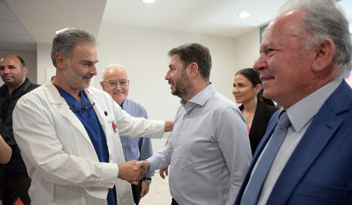 Επίσκεψη Ανδρουλάκη στο Βενιζέλειο Νοσοκομείο