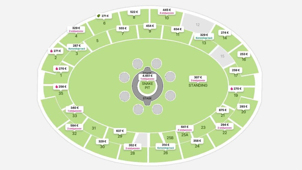 Metallica: Μετά το Sold Out εκτοξεύτηκαν οι τιμές των εισιτηρίων στο Viagogo – 4.651 ευρώ στο Snake Pit