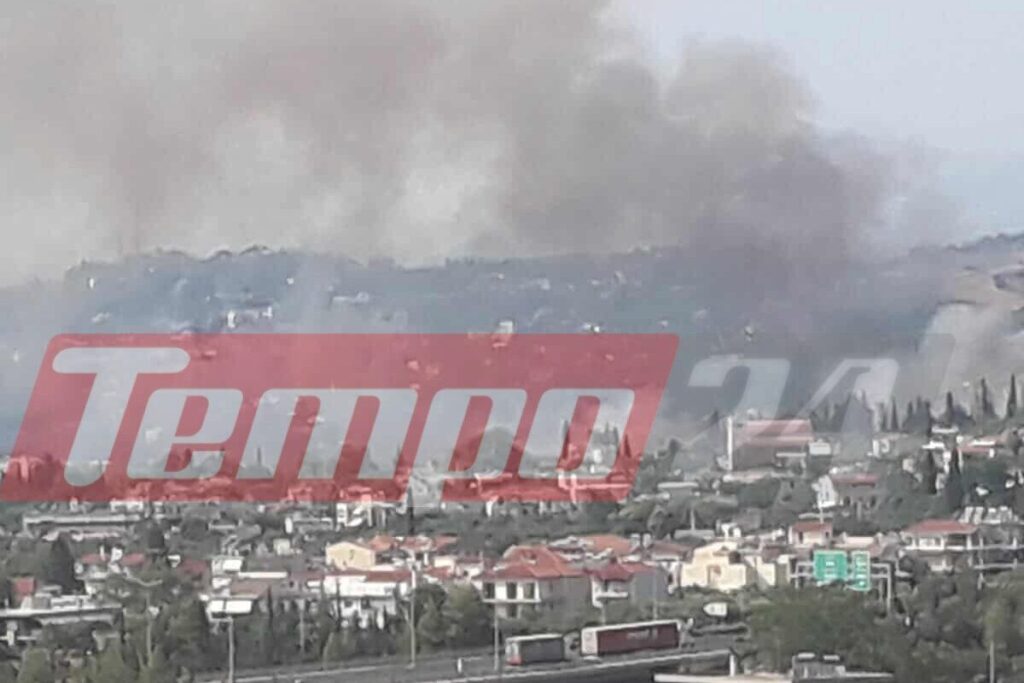 Φωτιά στην Πάτρα – Ξεκίνησε από τον καταυλιασμό της Εγλυκάδας