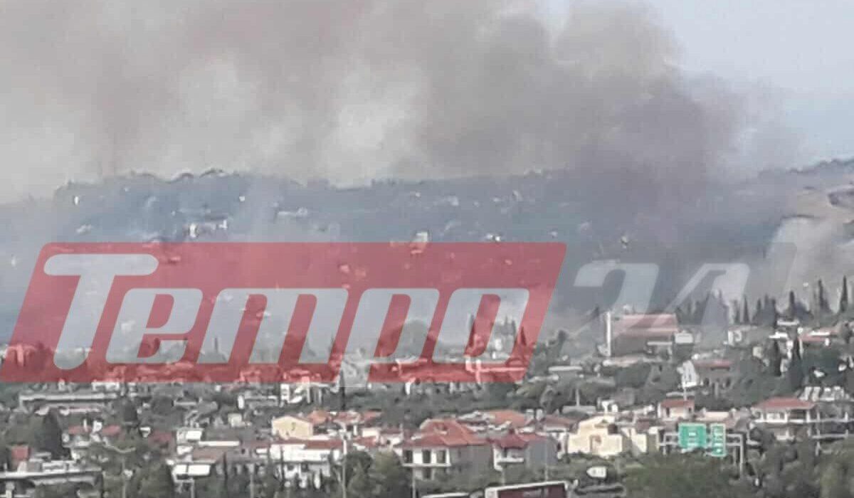 Φωτιά στην Πάτρα – Ξεκίνησε από τον καταυλιασμό της Εγλυκάδας