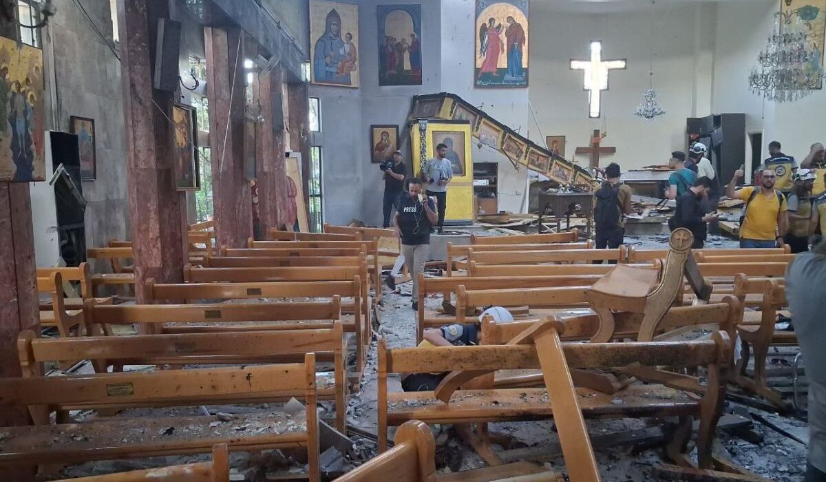 δαμασκος βομβα εκκλησια