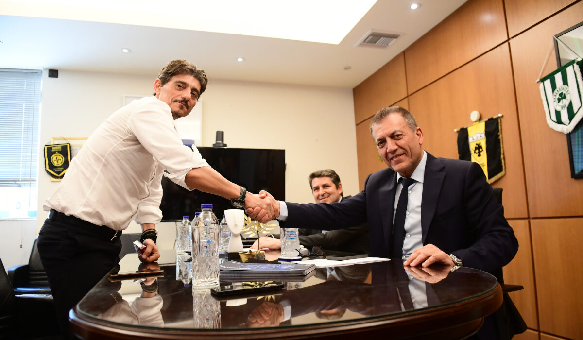 Συνάντηση Δημήτρη Γιαννακόπουλου Γιάννη Βρούτση για τη συνέχιση του πρωταθλήματος της Baskeat League