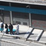 Θεσσαλονίκη - Το σημείο έξω από την τράπεζα που έγινε η έκρηξη