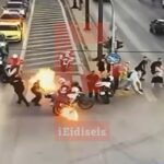 βίντεο μολότοφ αστυνομικοί
