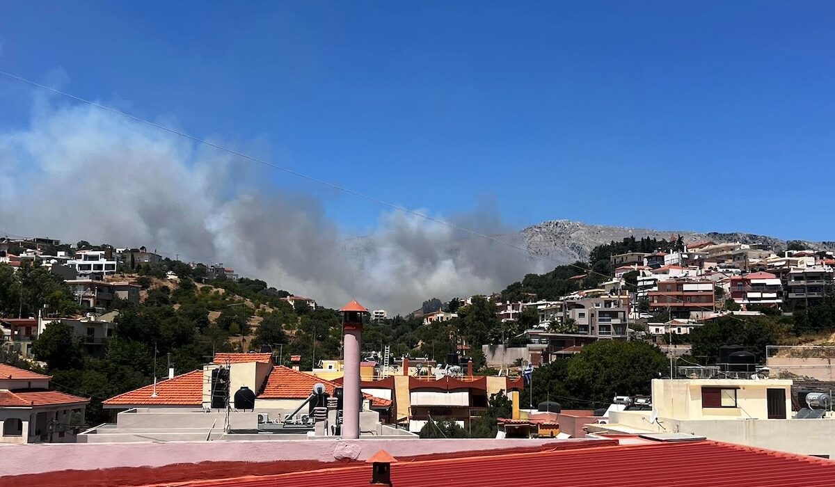 Φωτιά Πυρκαγιά Χίος