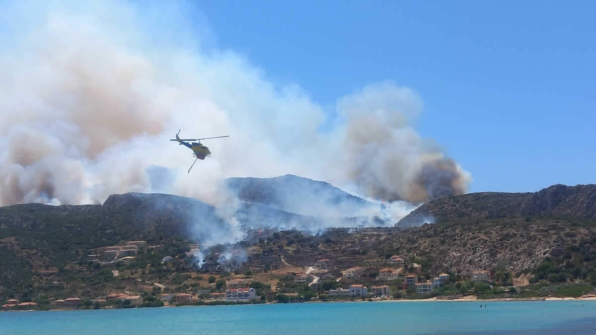 Φωτιά Λακωνία Μονεμβασιά Πυρκαγιά
