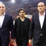 Παναγιώτης Αγγελόπουλος, Γιώργος Αγγελόπουλος, Δημήτρης Γιαννακόπουλος Ολυμπιακός Παναθηναϊκός Basket League