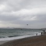 Καιρός Βροχή Θάλασσα Παραλία