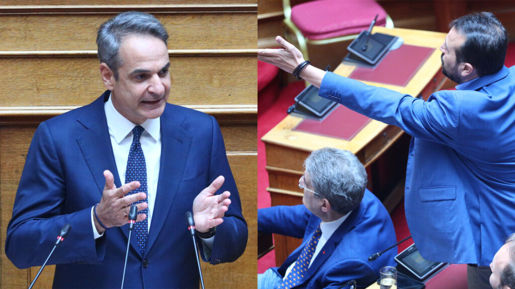 Κυριάκος Μητσοτάκης Νίκος Παππάς