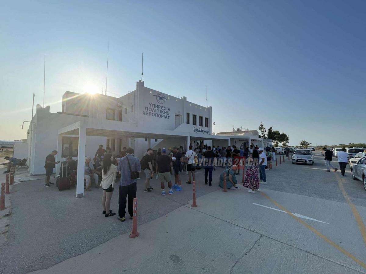 Νάξος Αεροπλάνο Olympic Air Αναγκαστική Προσγείωση