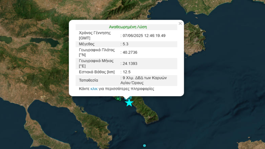 Σεισμός Σεισμός τώρα Χαλκιδική