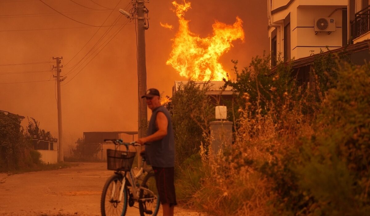 Τουρκία Σμύρνη Φωτιά Πυρκαγιά