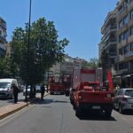 Γουδή: Φωτιά τώρα σε μαγαζί με ελαστικά - Κλειστή η Μιχαλακοπούλου (βίντεο)