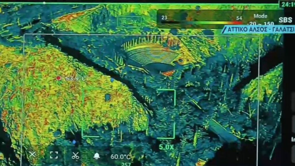 Ο καύσωνας «ψήνει» από νωρίς την Αθήνα - Drone με θερμική κάμερα έπιασε 53°C το πρωί