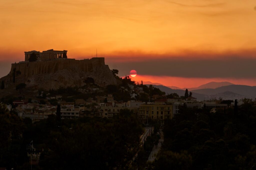φωτιες στην Αττική, Ακρόπολη