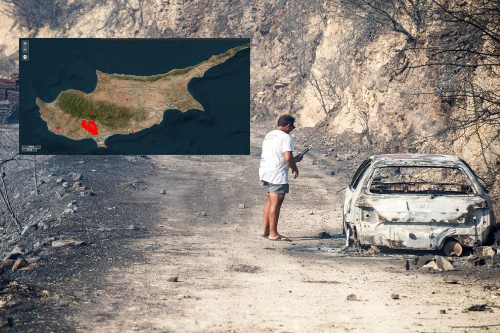 Κόλαση φωτιάς στην Κύπρo με δύο νεκρούς: Κάηκαν δεκάδες σπίτια – Μάχη με τις αναζωπυρώσεις