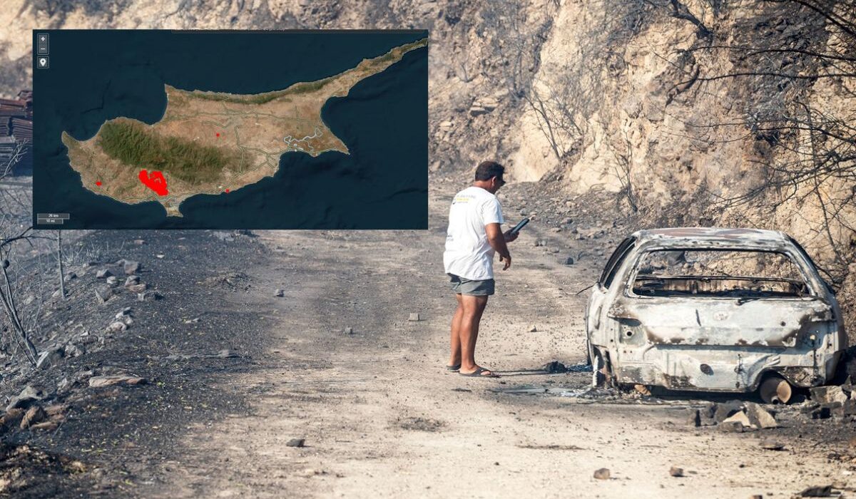 Κόλαση φωτιάς στην Κύπρo με δύο νεκρούς: Κάηκαν δεκάδες σπίτια – Μάχη με τις αναζωπυρώσεις
