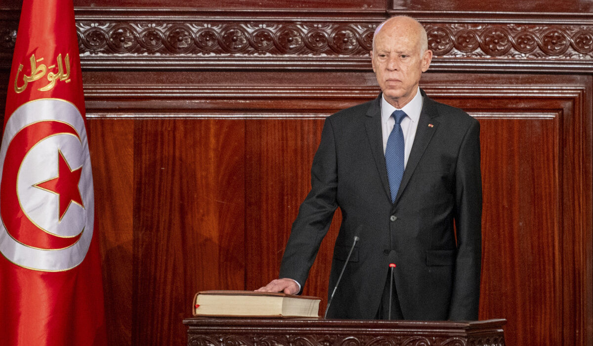 Ο πρόεδρος της Τυνησίας, Καΐς Σαϊέντ