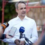 Περιοδεία του Κυριάκου Μητσοτάκη στο Καρπενήσι