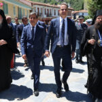 Ο Κυριάκος Μητσοτάκης στο Άγιο Όρος