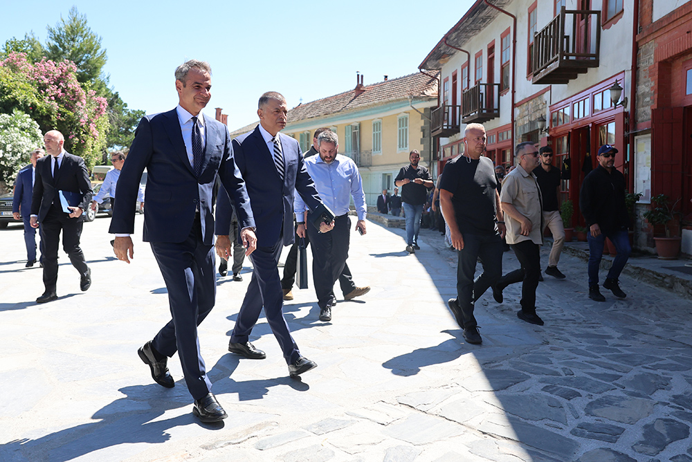 Ο Κυριάκος Μητσοτάκης στο Άγιο Όρος